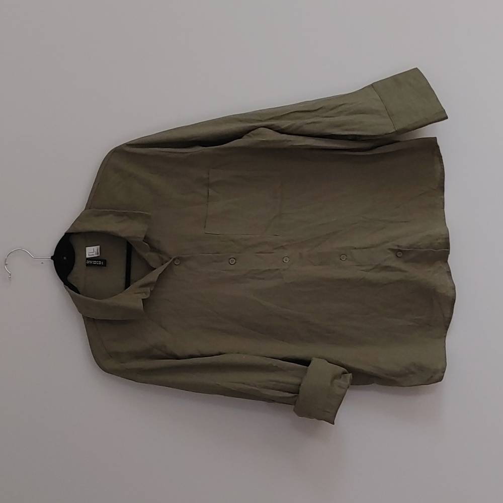 H&M Olive Button Down Shirt